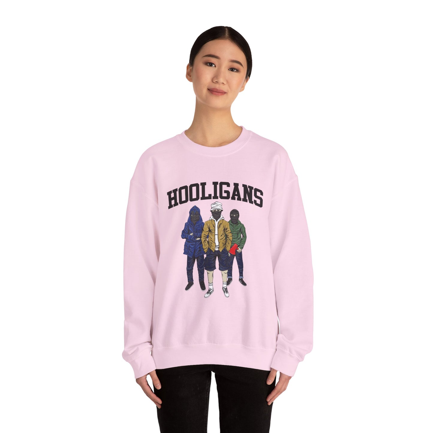 Hooligans Unisex Heavy Blend™ White Sweatshirt