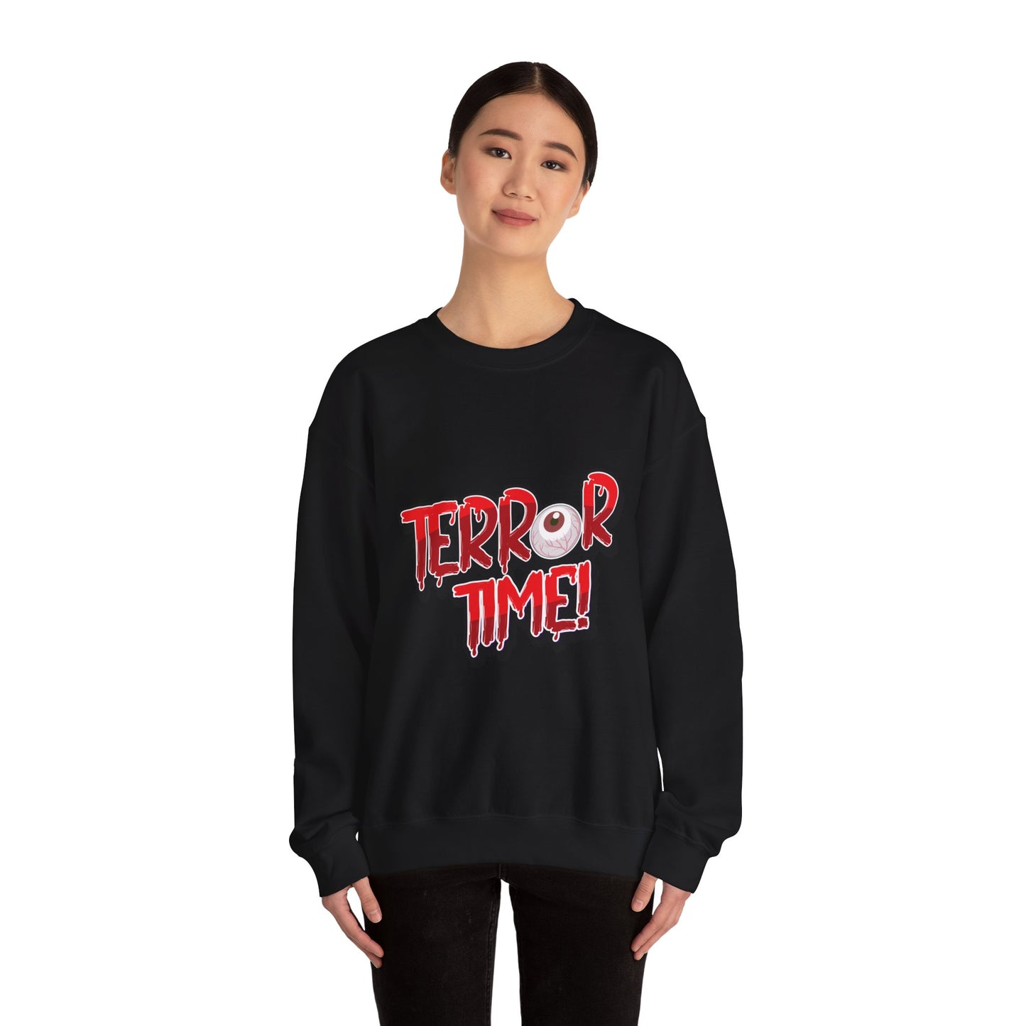 Terror Time Unisex Heavy Blend™ White Sweatshirt