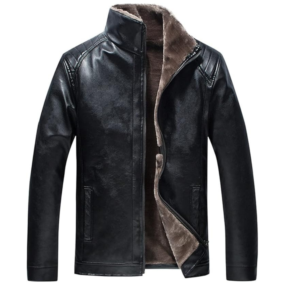 Buy Men's Classic Black Biker Quilted Genuine Sheepskin Leather Buy Men's Classic Black Biker Quilted Genuine Sheepskin Leather