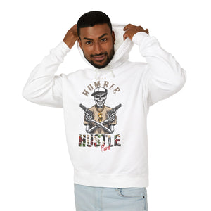 Humble Hustle Casual Wear - Unisex Lightweight Hooded Sweatshirt