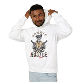 Humble Hustle Casual Wear - Unisex Lightweight Hooded Sweatshirt