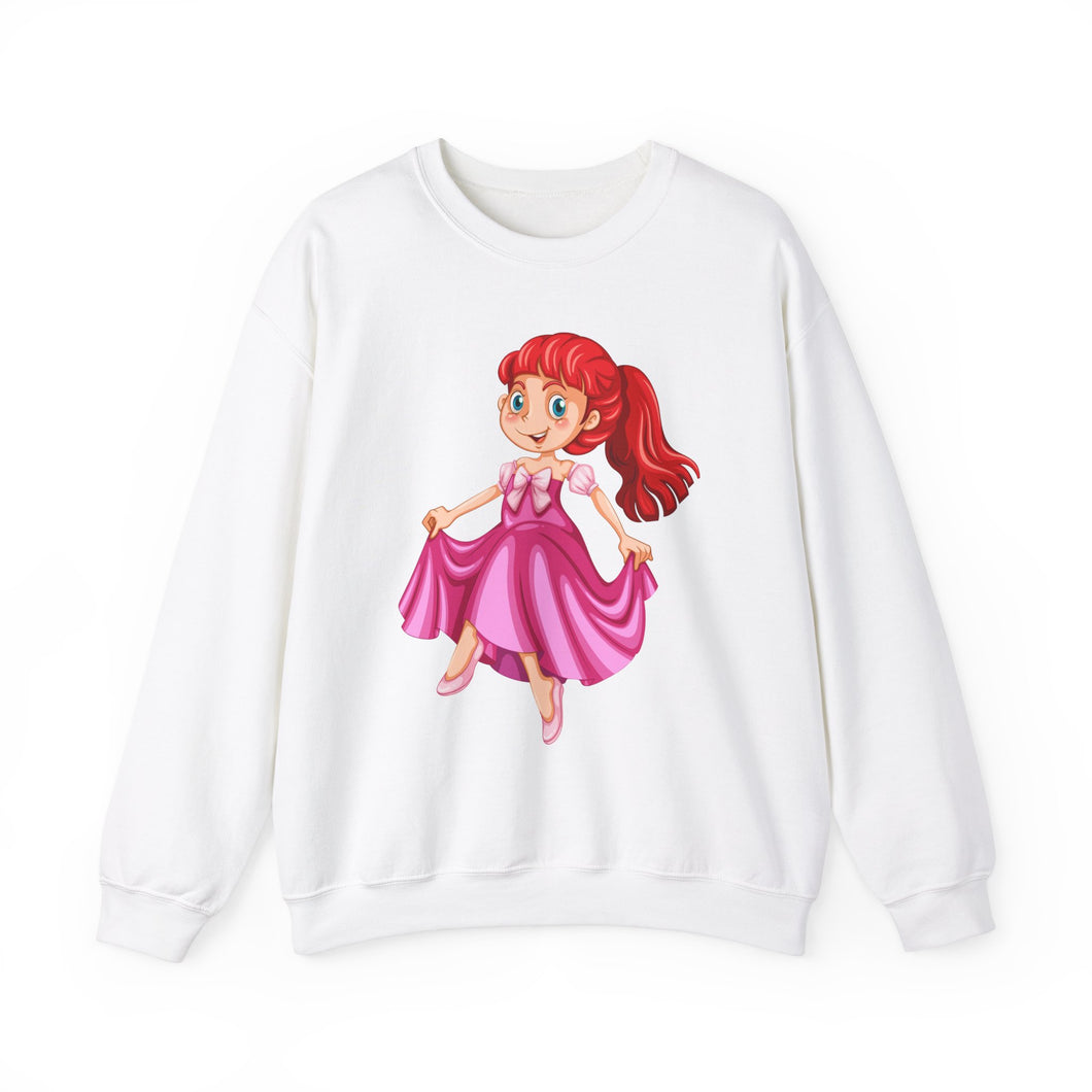 Barbie Doll Heavy Blend™ White Sweatshirt