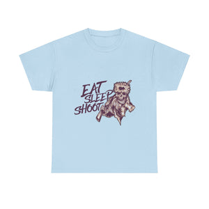 Eat Sleep Shoot Casual Wear Unisex Heavy Cotton T-Shirts