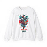 Angry Deer Unisex Heavy Blend™ White Sweatshirt