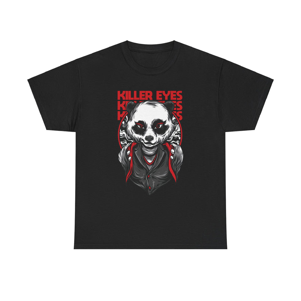 Killer Eyes Casual Wear Unisex Heavy Cotton T-Shirts