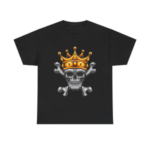 Bone Skull Casual Wear Unisex Heavy Cotton T-Shirts