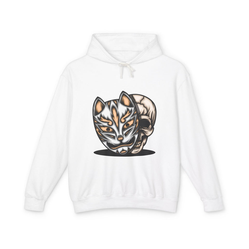 Fox Mask Casual Wear - Unisex Lightweight Hooded Sweatshirt