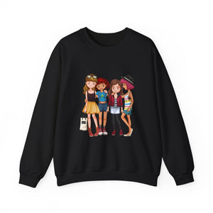 Friends Together Girls Heavy Blend™ White Sweatshirt