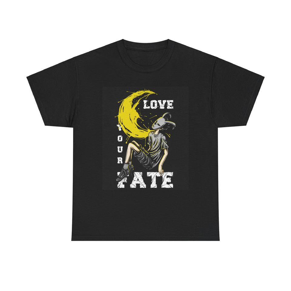 Love You Fate Casual Wear Unisex Heavy Cotton T-Shirts