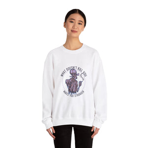 What Doesn't Kill You Unisex Heavy Blend™ White Sweatshirt