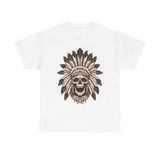 Vintage Warrior Skull Casual Wear Unisex Heavy Cotton T-Shirts