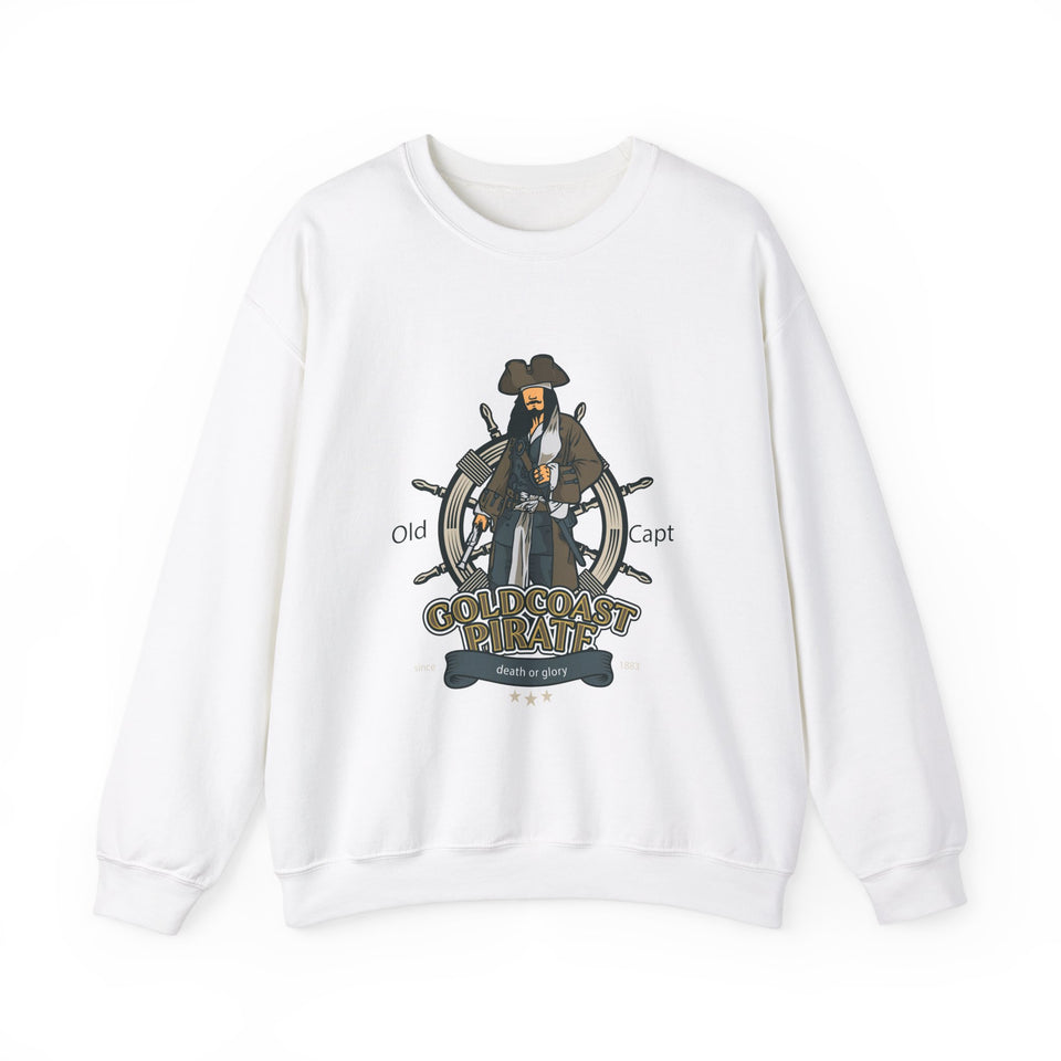 Gold Coast Pirate Unisex Heavy Blend™ White Sweatshirt