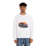 Sports Car Unisex Heavy Blend™ White Sweatshirt