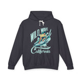 Wild Wave California  Casual Wear - Unisex Lightweight Hooded Sweatshirt