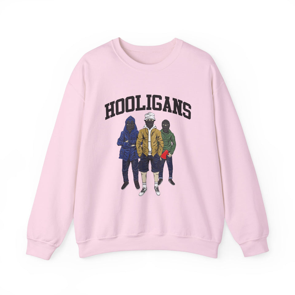 Hooligans Unisex Heavy Blend™ White  Sweatshirt