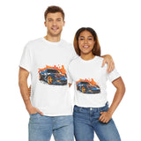 Sport Car Casual Wear Unisex Heavy Cotton T-Shirts