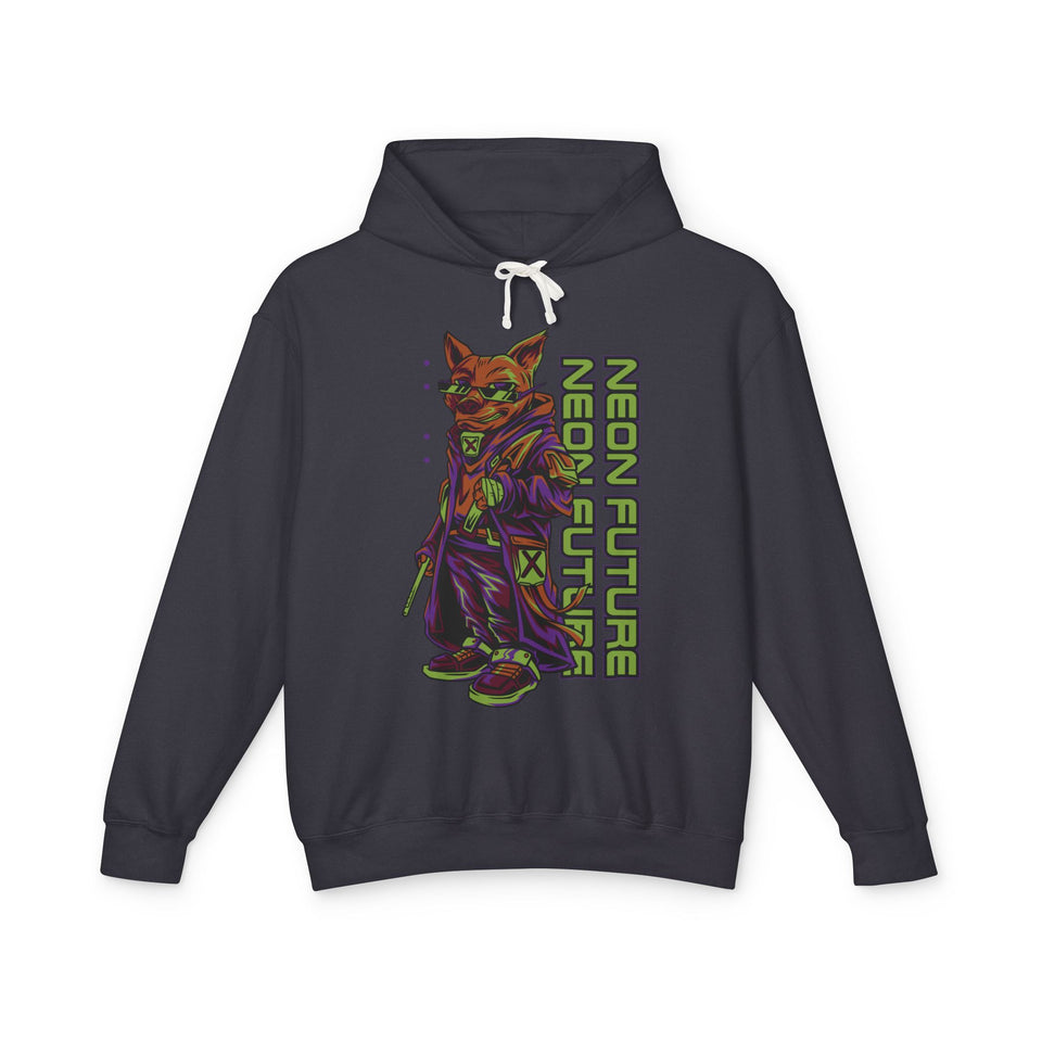 Neon Future Casual Wear - Unisex Lightweight Hooded Sweatshirt