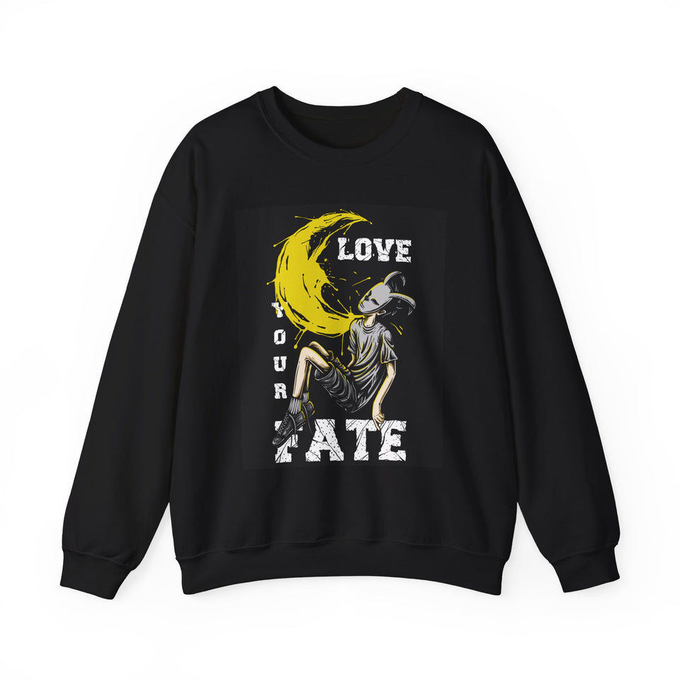 Love Your Fate Unisex Heavy Blend™ White Sweatshirt