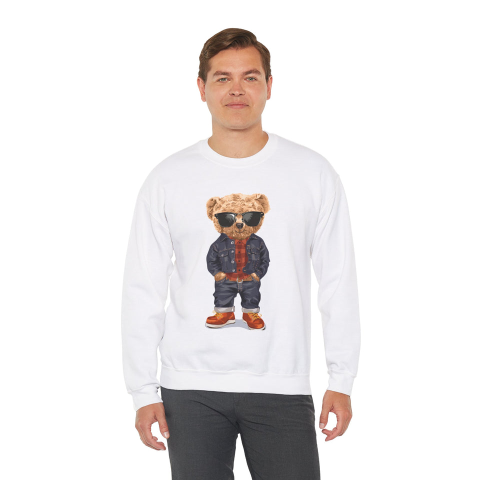 Teddy Bear Unisex Heavy Blend™ White Sweatshirt