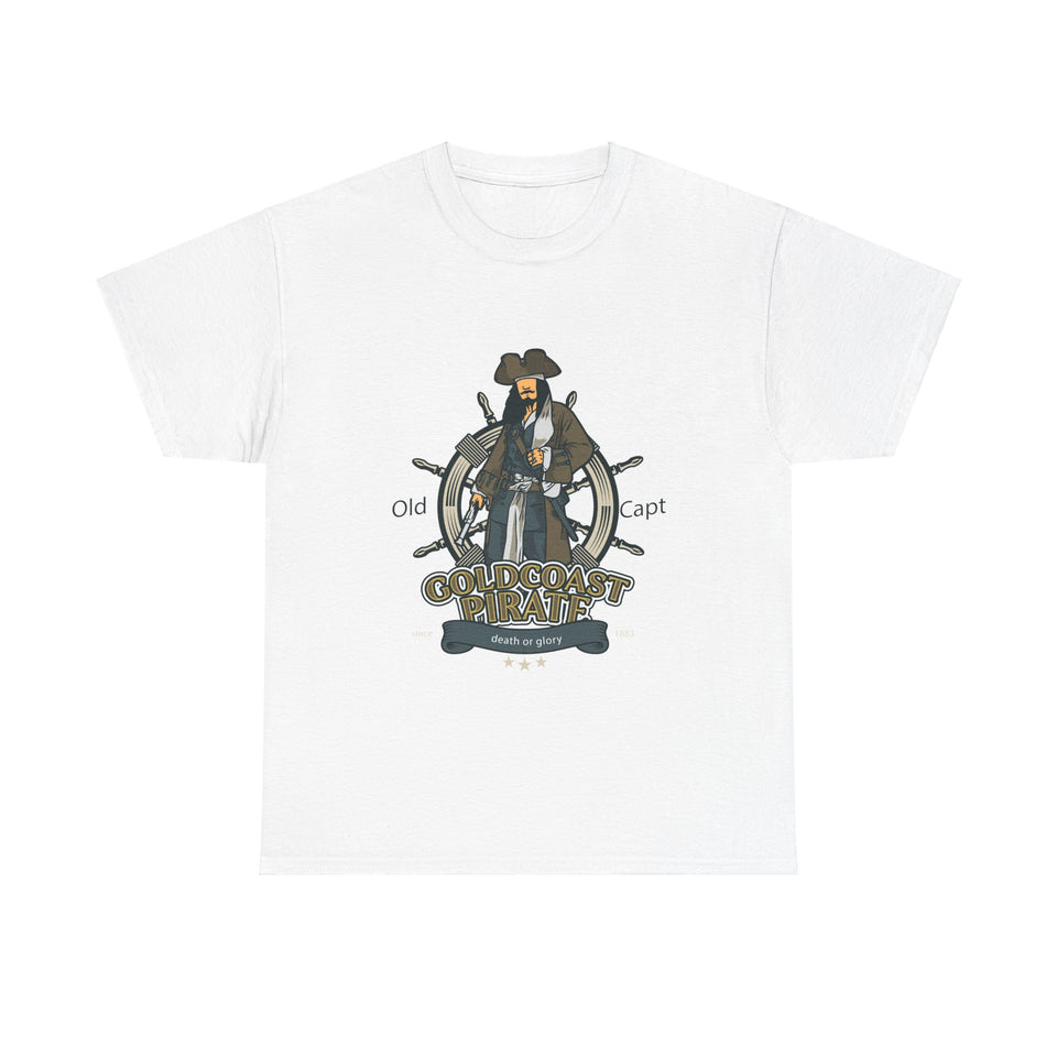 Gold Coast Pirate Unisex Casual Wear Unisex Heavy Cotton T-Shirts