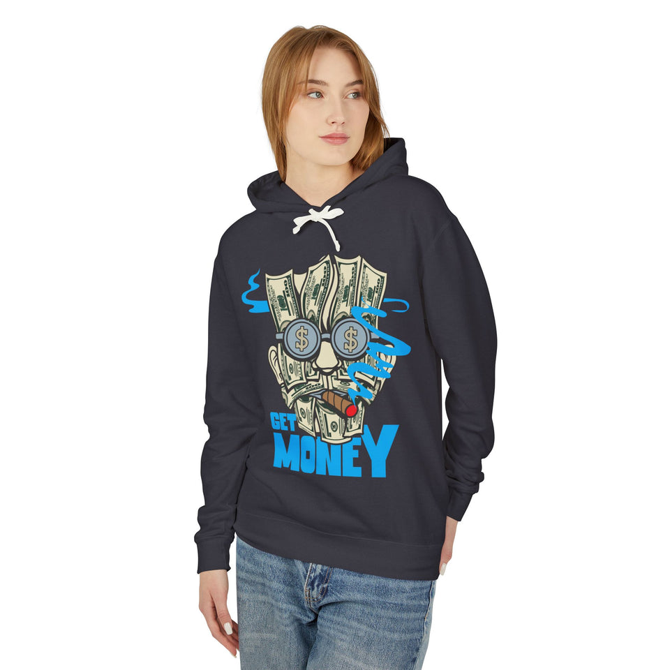 Get Money Casual Wear - Unisex Lightweight Hooded Sweatshirt