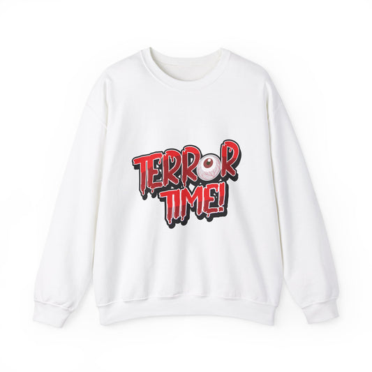 Terror Time Unisex  Heavy Blend™ White Sweatshirt