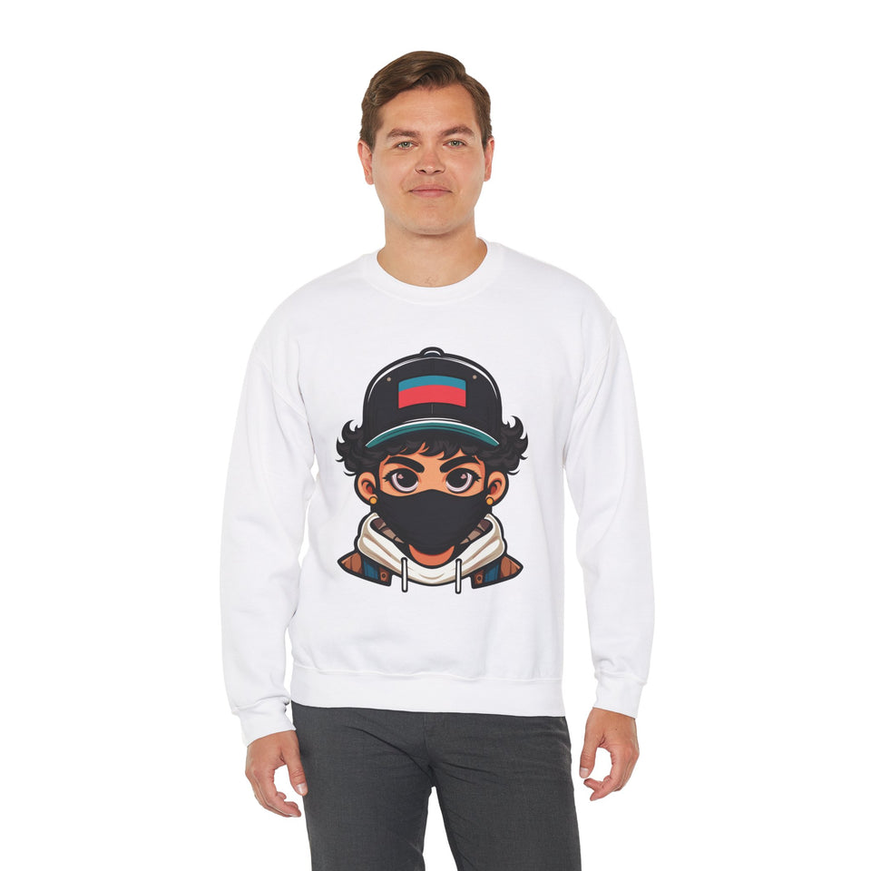 Streetwear Design Heavy Blend™ White  Sweatshirt