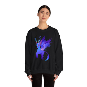 Angel Deer Unisex Heavy Blend™ White Sweatshirt