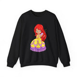 Doll  Girl Heavy Blend™ White Sweatshirt