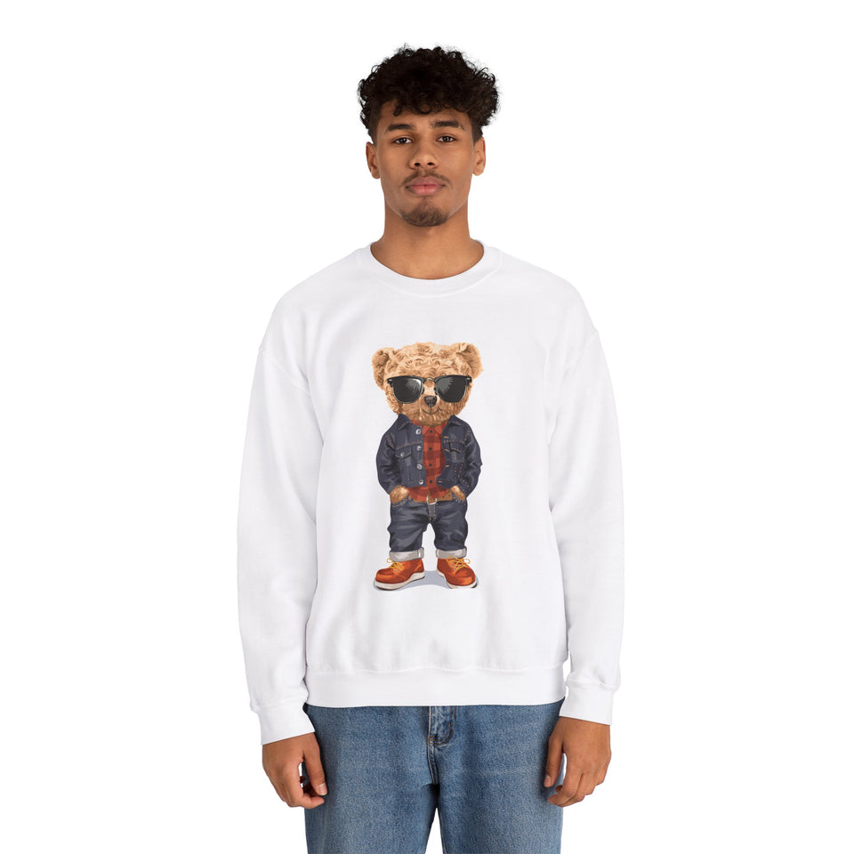 Teddy Bear Unisex Heavy Blend™ White Sweatshirt