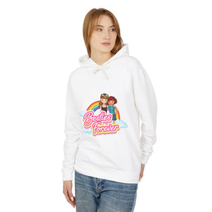 Besties Forever Casual Wear - Unisex Lightweight Hooded Sweatshirt