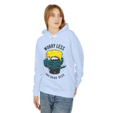 Worry Less Drink Beer Casual Wear - Unisex Lightweight Hooded Sweatshirt