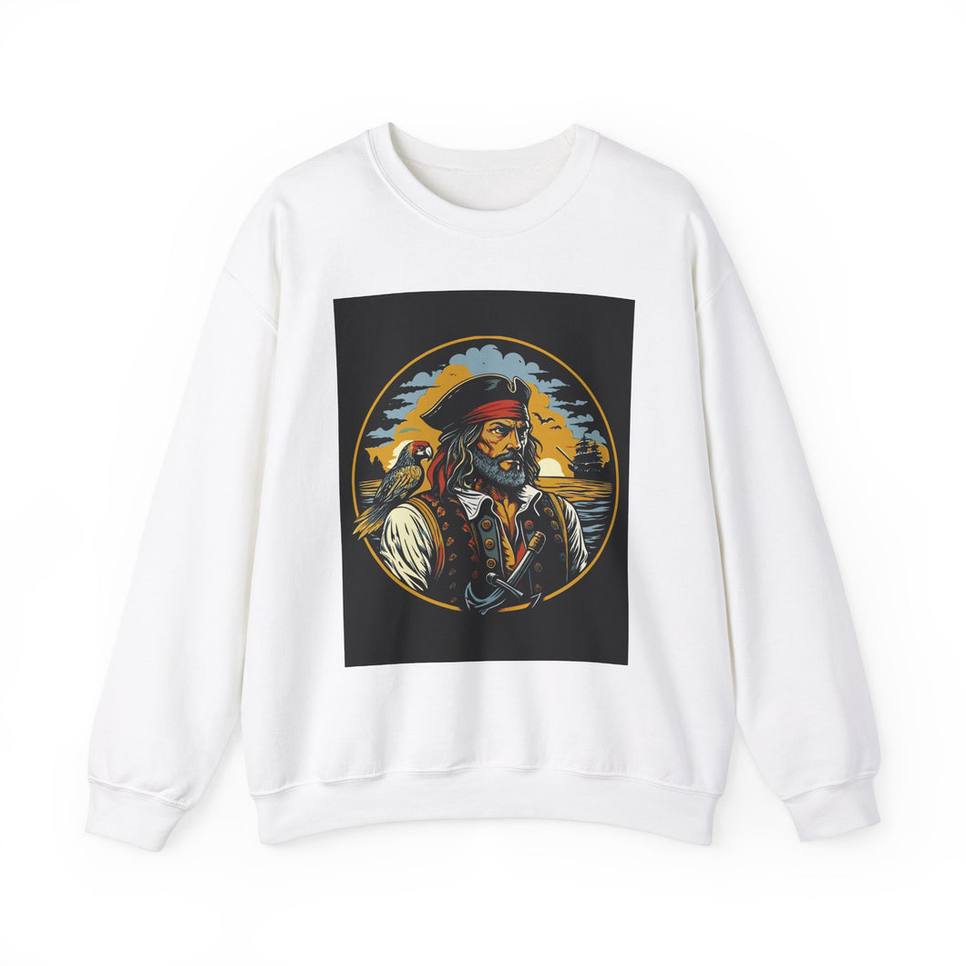 Pirate Captain Unisex Heavy Blend™ White  Sweatshirt