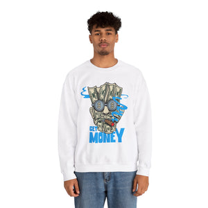 Get Money Unisex Heavy Blend™ White Sweatshirt