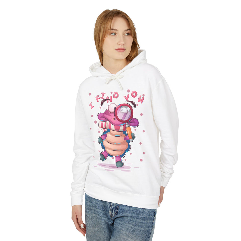 I Find You Casual Wear - Unisex Lightweight Hooded Sweatshirt