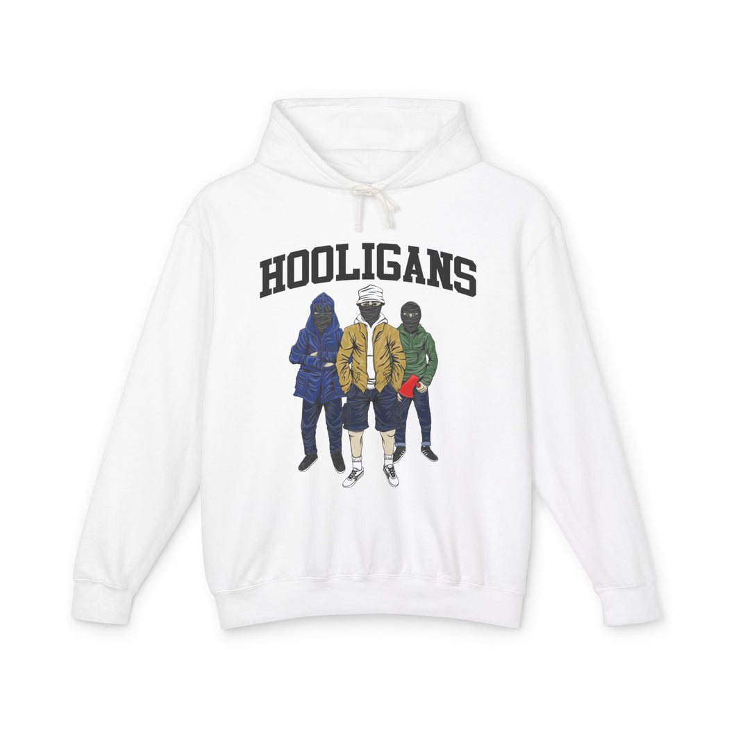 Hooligans Causal Wear - Unisex Lightweight Hooded Sweatshirt