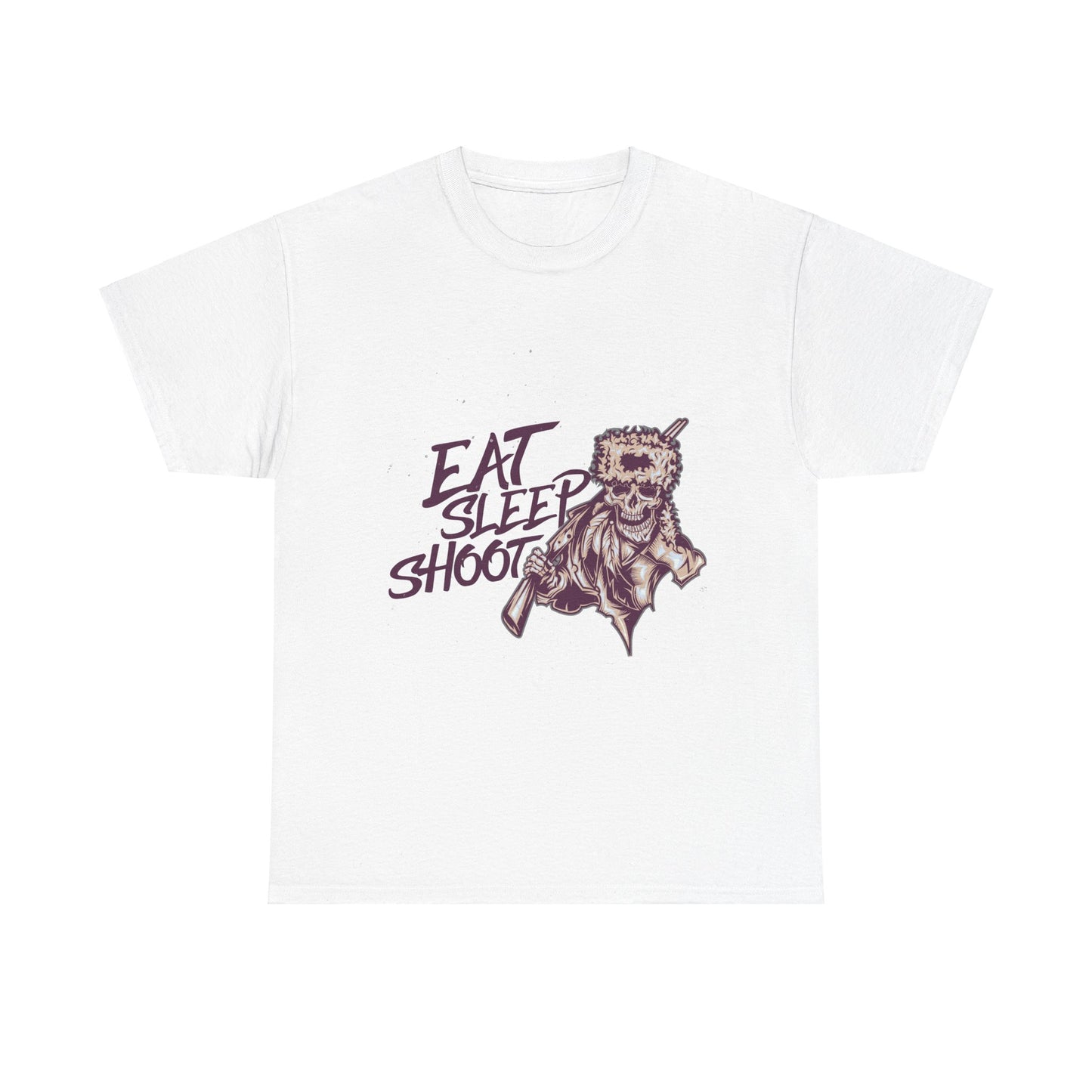 Eat Sleep Shoot Casual Wear Unisex Heavy Cotton T-Shirts