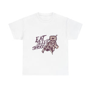 Eat Sleep Shoot Casual Wear Unisex Heavy Cotton T-Shirts