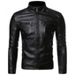 Men’s Black Moto-Biker Slim-fit Pure Sheepskin Leather Jacket