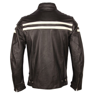 Men’s Black Vintage Motorcycle Biker Genuine Sheepskin Leather Jacket