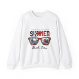 Summer Beach Crew  Unisex Heavy Blend™ White Sweatshirt