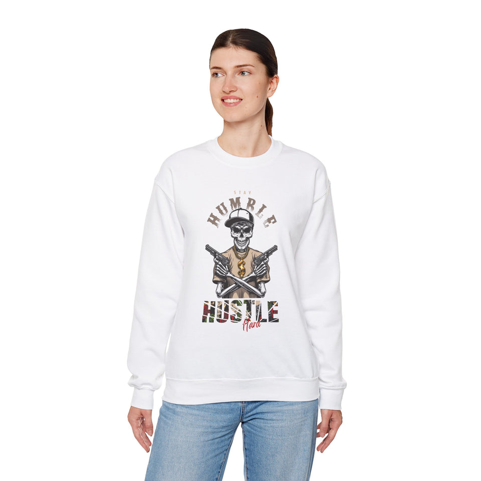 Humble Castle  Unisex Heavy Blend™ White Sweatshirt