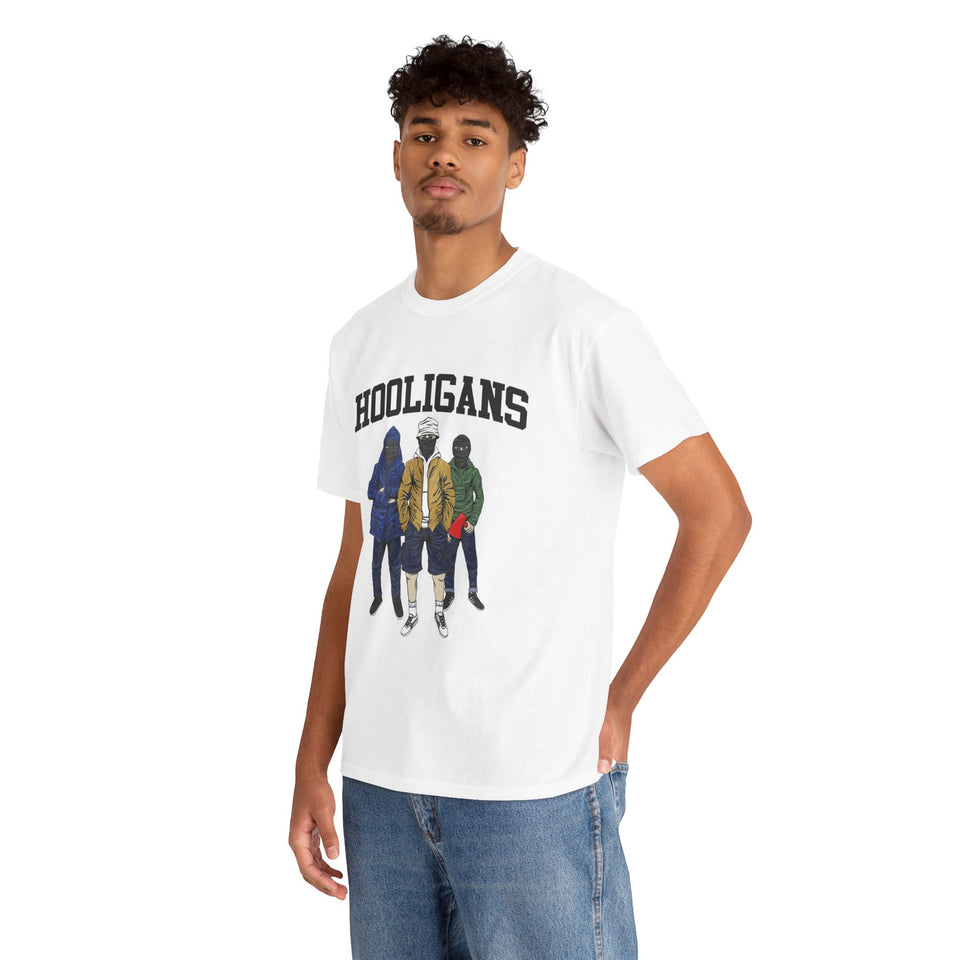 Hooligans Boys Casual Wear Unisex Heavy Cotton T-Shirts