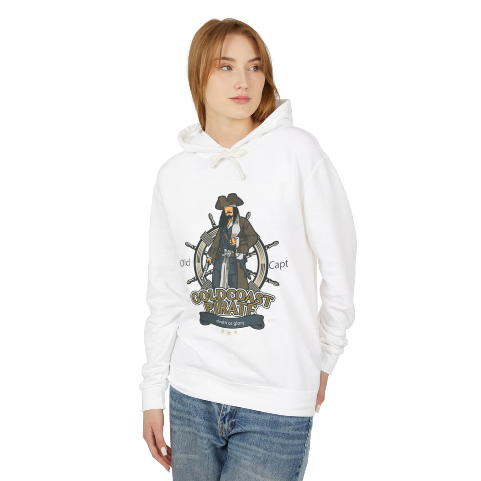 Gold Coast Pirate Causal Wear - Unisex Lightweight Hooded Sweatshirt