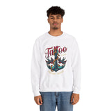 Tattoo Studio Unisex Heavy Blend™ White Sweatshirt