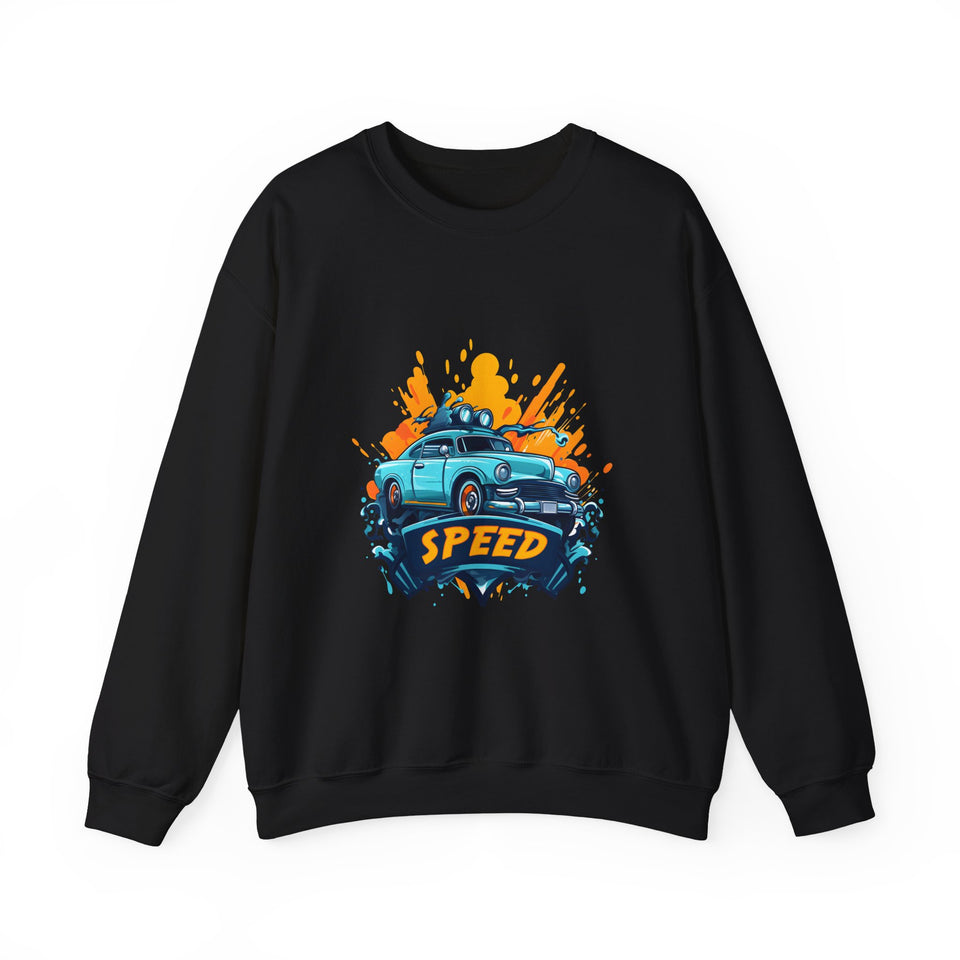 Car Unisex Heavy Blend™ White Sweatshirt