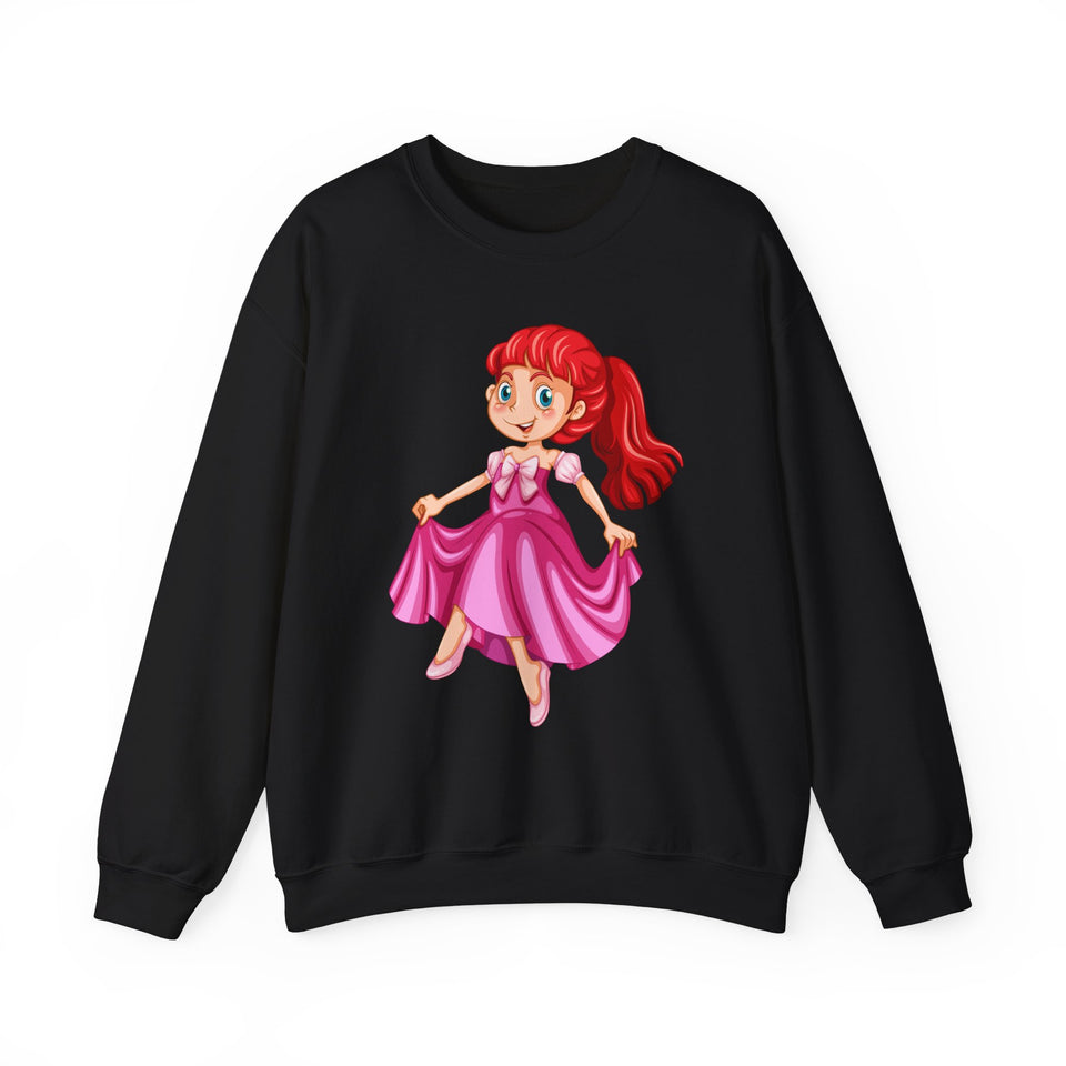 Barbie Doll Heavy Blend™ White Sweatshirt