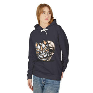 Fox Mask Casual Wear - Unisex Lightweight Hooded Sweatshirt