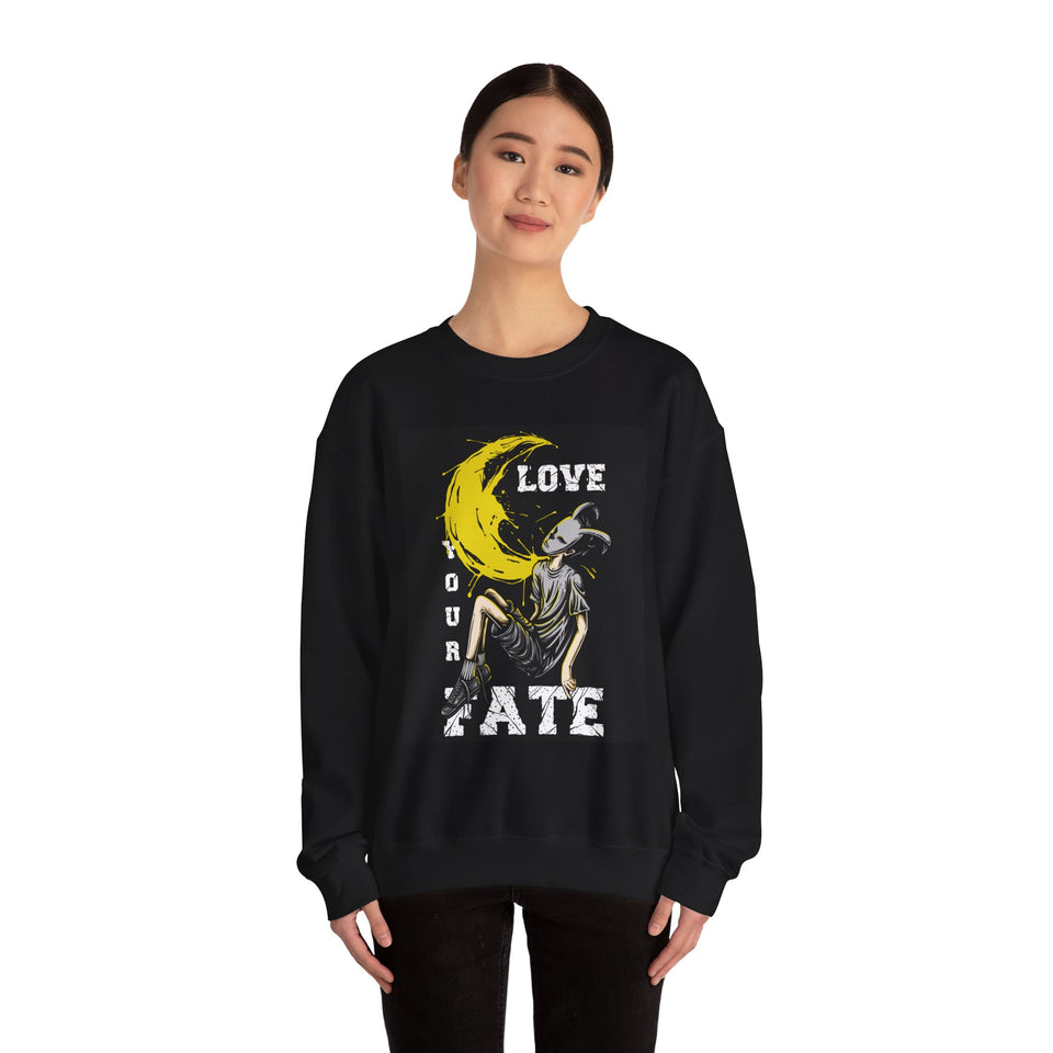 Love Your Fate Unisex Heavy Blend™ White Sweatshirt