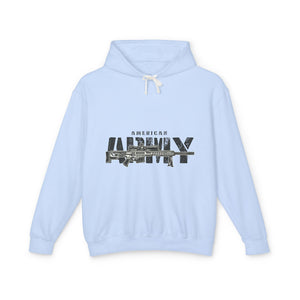 American Army Casual Wear - Unisex Lightweight Hooded Sweatshirt